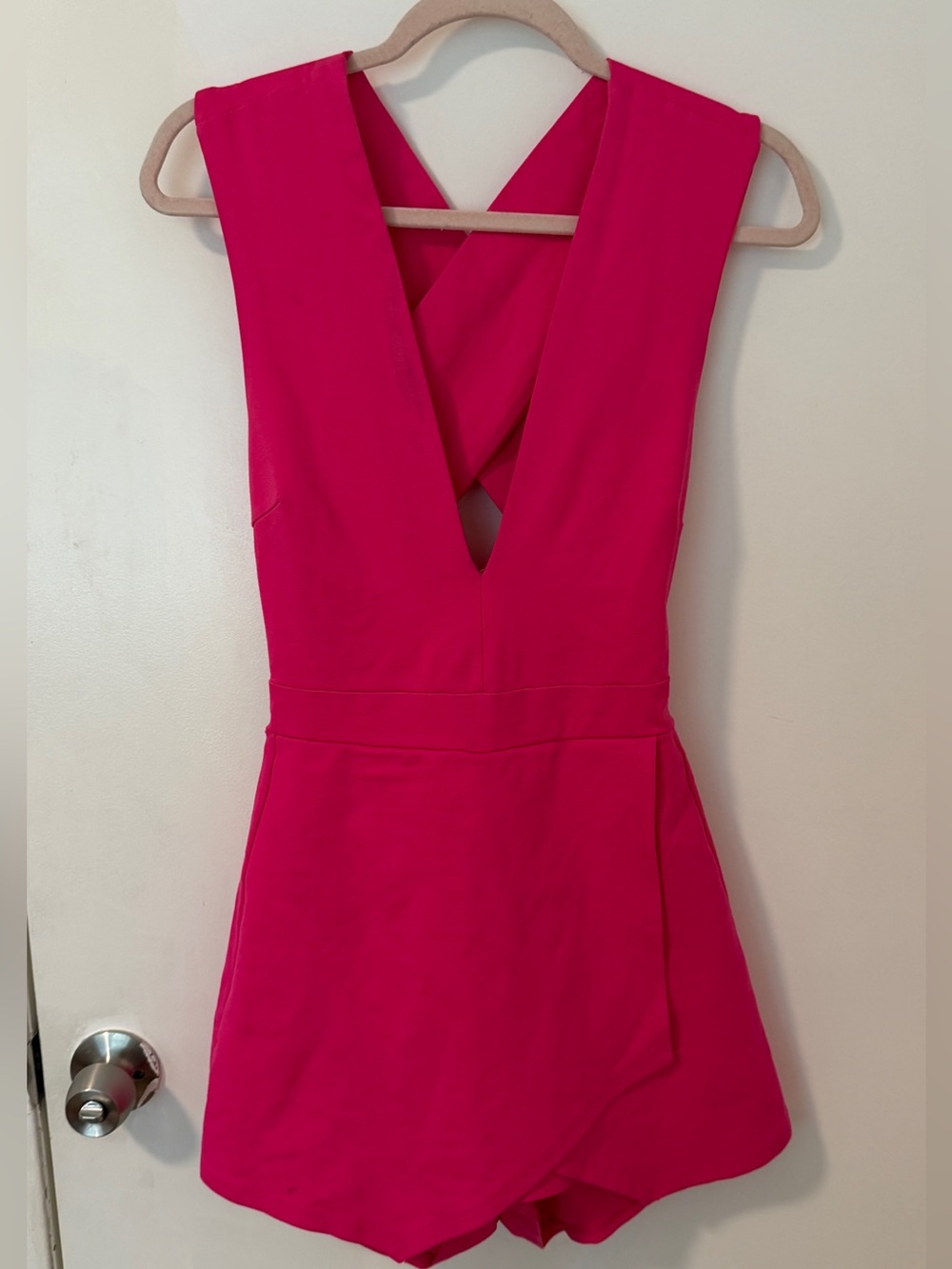 Fashion Nova Women's Hot Pink Playsuit-romper Dress